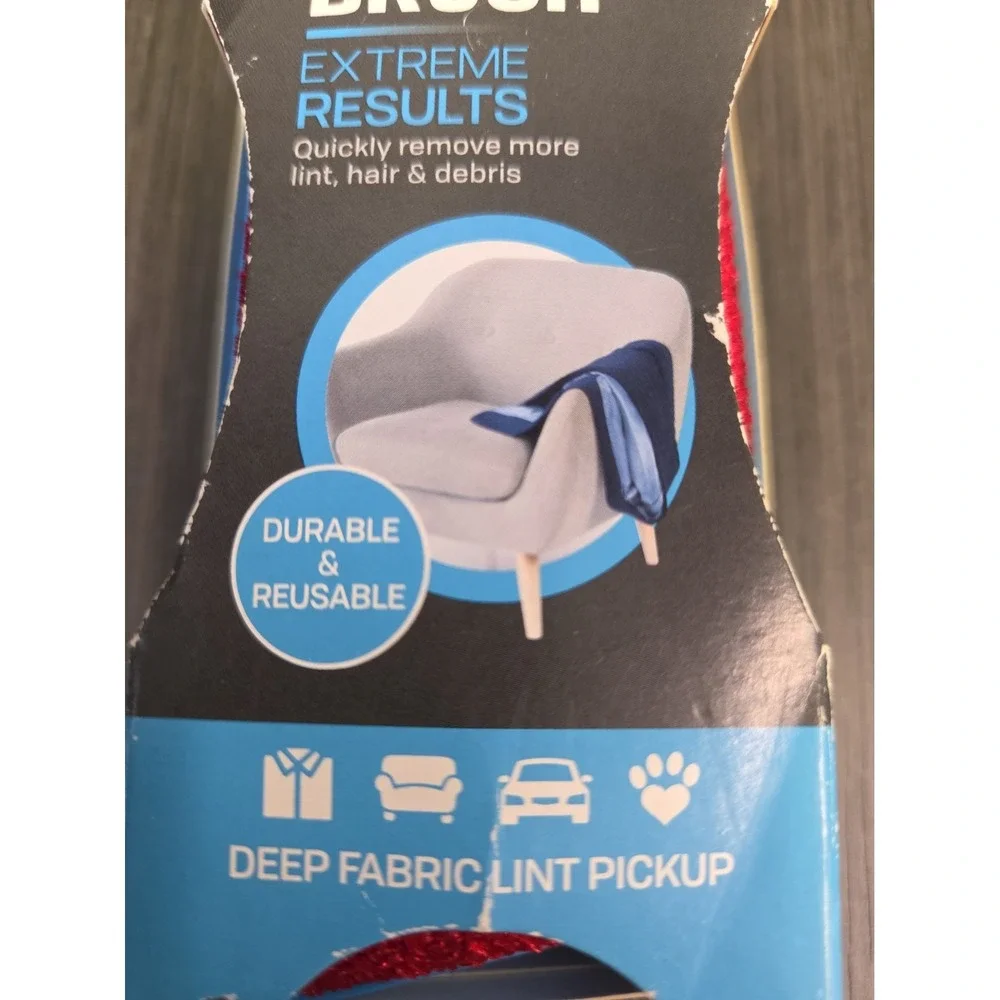 Evercare Magik Brush Deep Fabric Lint Pic-Up Brush 2 Sided Pet Hair NEW
